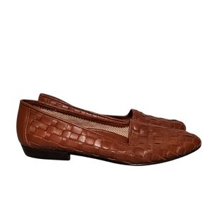 Amalfi Pillow Bentley Leather Slip-On Shoes Women's Size 7AA, Made In Italy